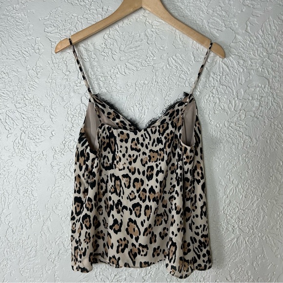 Socialite | Leopard Print Eyelash Camisole Tank Top - Picture 2 of 11